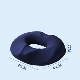 Pillow for Tailbone Pain Relief Cushion;  Hemorrhoid Pillows for Sitting for man ;   Butt Seat Cushion; Back;  Coccyx;  Sciatica;  Post Natal; (Color: Deep blue)